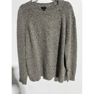 J.Crew Men Wool Blend Pullover Sweater Sz L Gray Pullover Crew Neck Classic